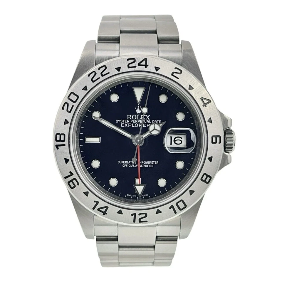 Rolex Explorer II Stainless Steel Black Dial 40mm Automatic Men's Watch 16570 - Image 1 of 4