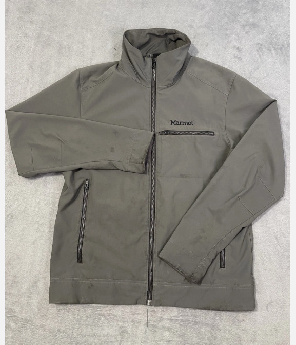 Marmot Jacket Mens Medium Gray Softshell Full Zip… - image 1