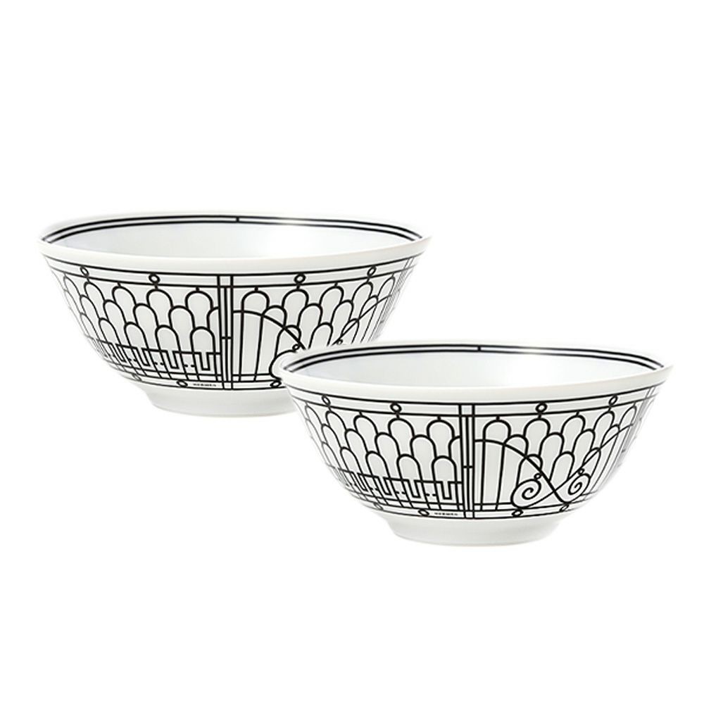 HERMES H Deco Ash Deco Bowl MM Diameter 12.5cm 037084P Pair thumbnail 6