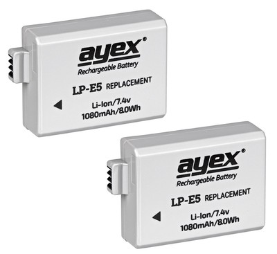 Akku Für Canon LP-E5 – 1020 MAh – Passend Für EOS 1000D, 500D, 450D & Mehr