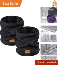 Thermal Fleece Neck Gaiter with Wind Protection - Ideal for Outdoor Activities