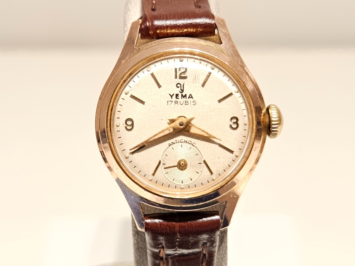 VINTAGE LUXURY SMALL 22mm LADIES FRANCE GOLD PLATED 