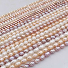 Pearl Beads Rice Freshwater Cultured Loose Beads for DIY Jewelry Making