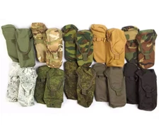 Tactical Pouch For 2 Magazines, Signaling Devices Right &Knife MOLLE Techinkom