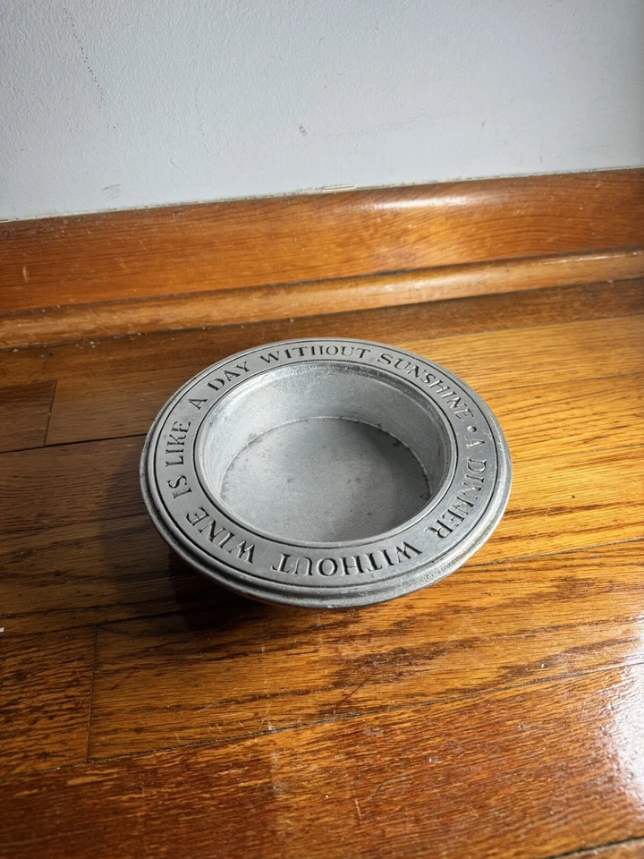 Wilton Wine Coaster A Dinner Without Wine Is Like Day Without Sunshine(ERROR!!) - Image 2 of 4