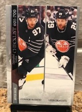 2020-21 UPPER DECK HOCKEY  MCDAVID/DRAISAITL CARD 700 CHECKLIST MC