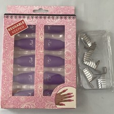 10 Piece Reusable Keeper Pink For Artificial Nail Removal/5piece Reusable Forms