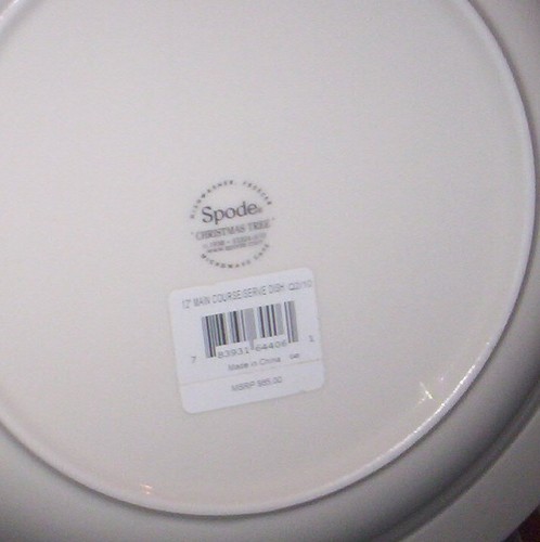 Spode Christmas Tree Serving Pasta Bowl 12" NIB - Picture 2 of 2