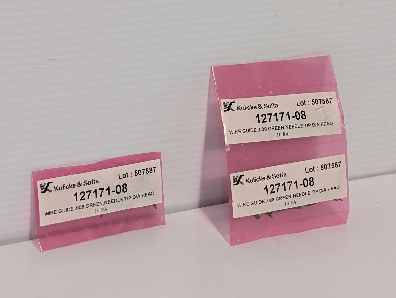 Lot of 3 packs: Kulicke + Soffa 127171-08, 10 count D/A Head Wire Guides, .008
