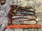 Six Vintage Chunky Wood Look Necklaces — photo 8