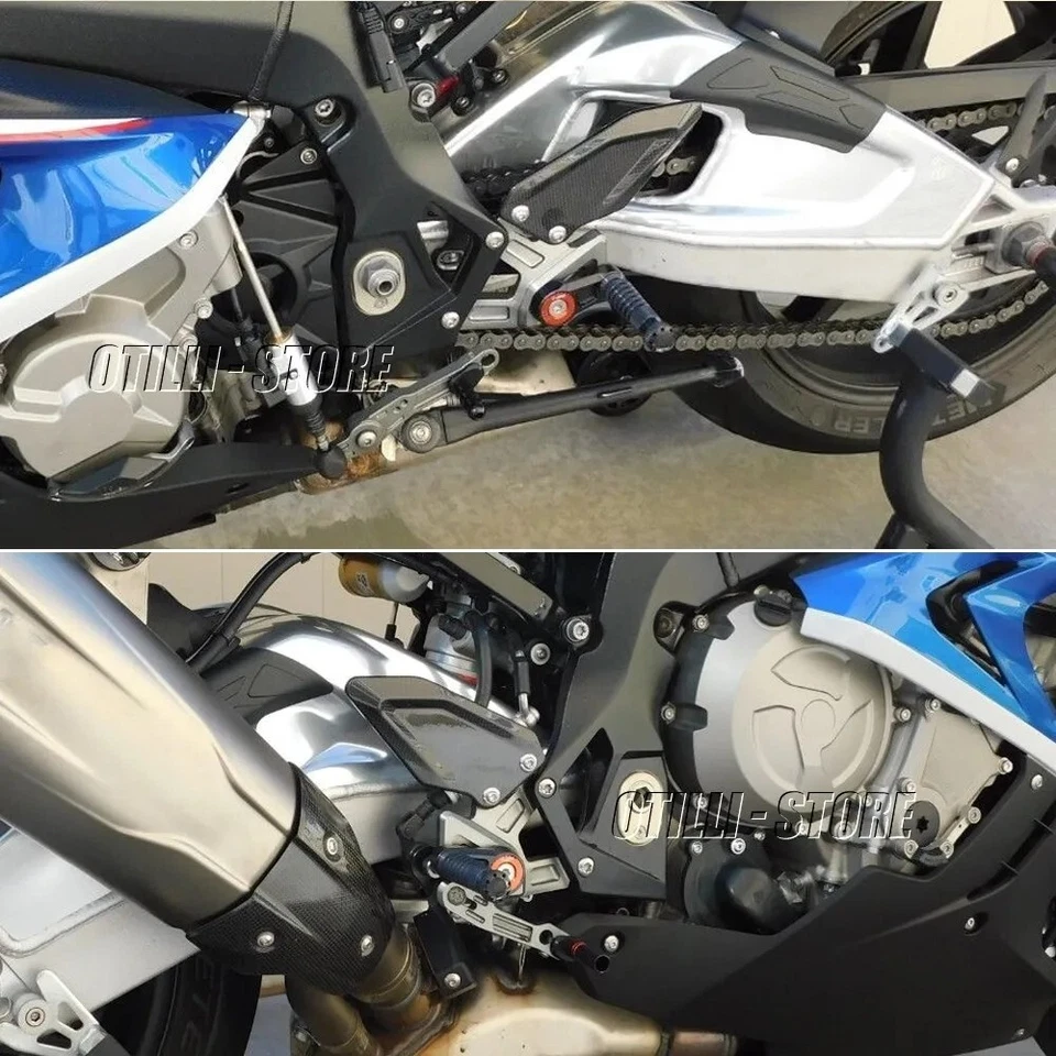 Kit reposapiés trasero ajustable para BMW S1000RR S1000R 2015-2019 Foto 4 de 4