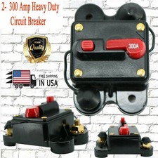 2x 300 Amp Circuit Breaker Replaced Fuse Holder Car Marine Stereo Fuse 12V