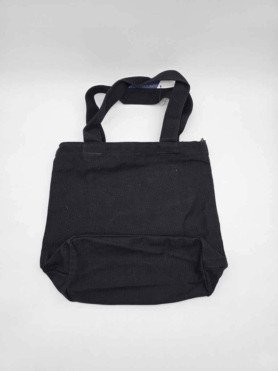 POLO RALPH LAUREN TOTE BAG SMALL【関税送料込】 NWT Polo Ralph Lauren Small Zipper Tote Canvas Hand Carry