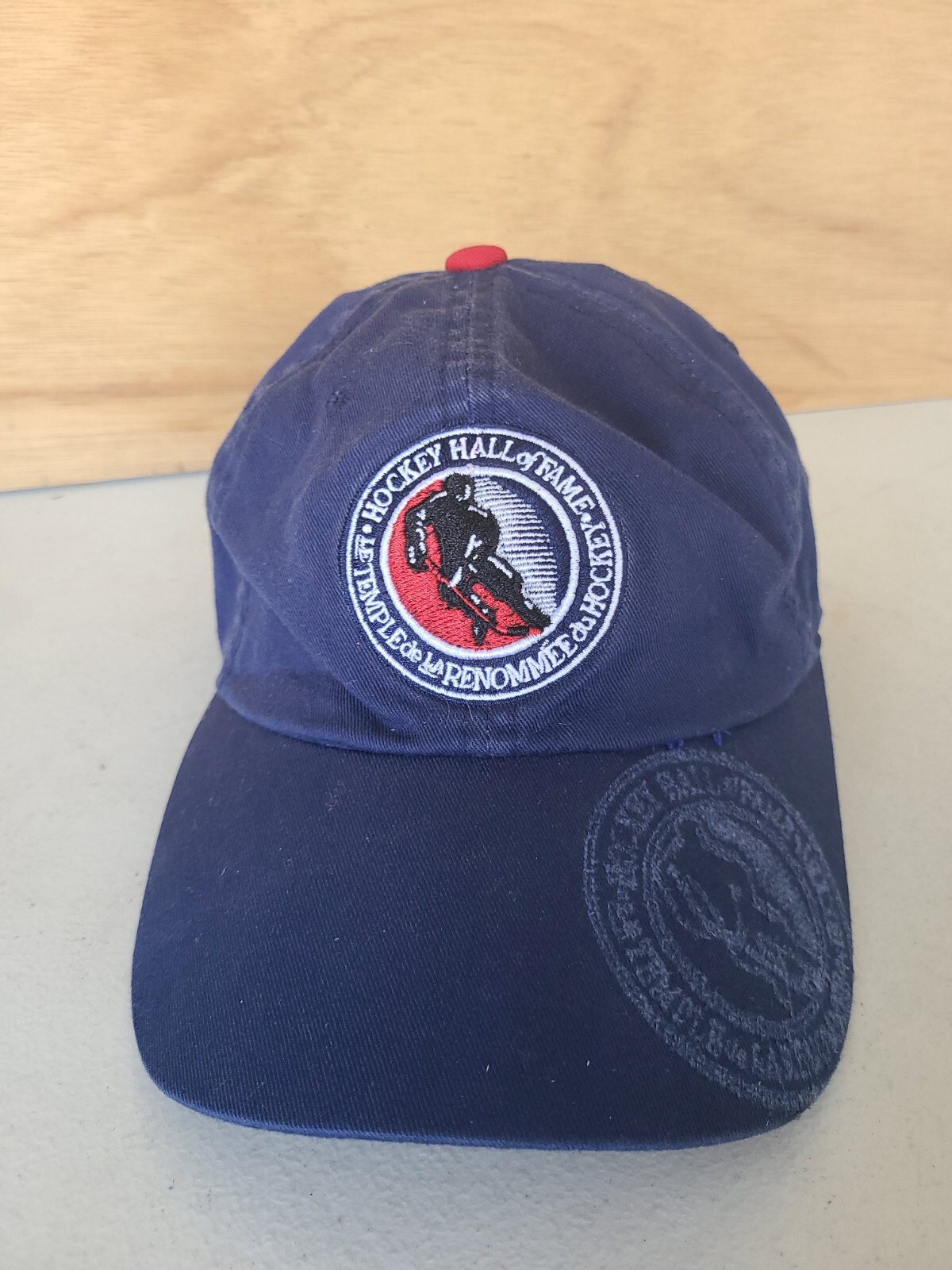 Hockey Hall of Fame Baseball NHL Cap Hat Blue Red New… Gem