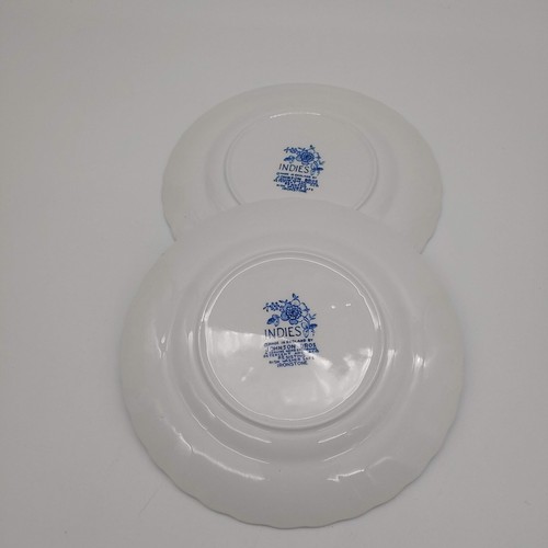Dos (2) Platos de Pan Johnson Brothers INDIES Azul 6" Hechos en Inglaterra - Imagen 10 de 11