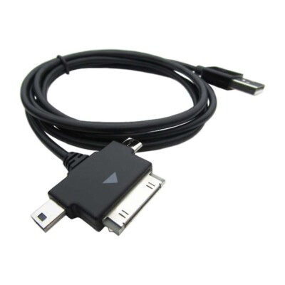 PPA Int'l 3-in-1 Multi-Purpose USB Charging Cable for Galaxy Tab & Tab2 (5279)