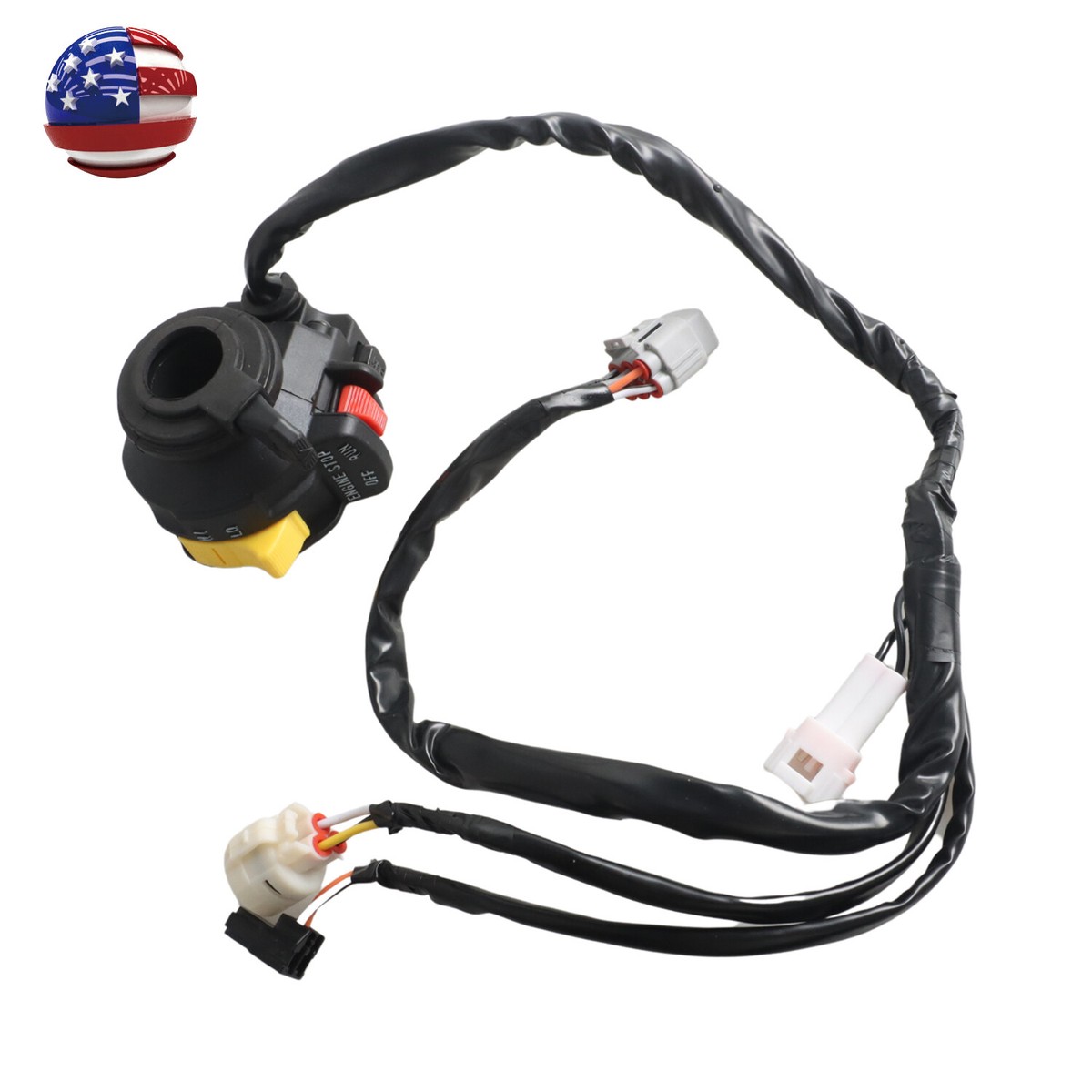 ヨッコ　4点 Handlebar Start Light Switch w/ Choke Cable for 2003-2004 Suzuki