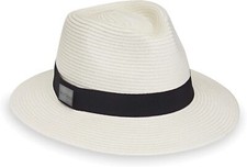 by Wallaroo – Men’s Fairway Fedora – UPF 50+ Sun Medium-Large, Ivory 