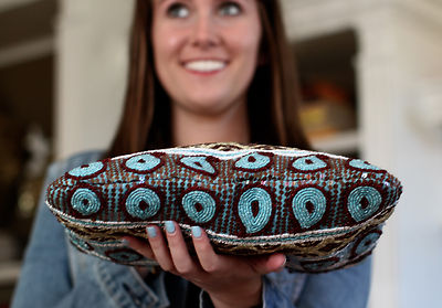 【新品・未使用タグ付】 Christiana ショルダーバッグ ビーズバッグ CHRISTIANA BEADED PURSE FRENCH BLUE PAISLEY TOTE DESIGN | eBay
