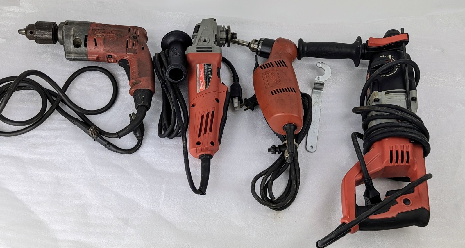 MILWAUKEE CORDED TOOL LOT GRINDER ROTARY HAMMER REVERSING DRILL MAGNUM eBay