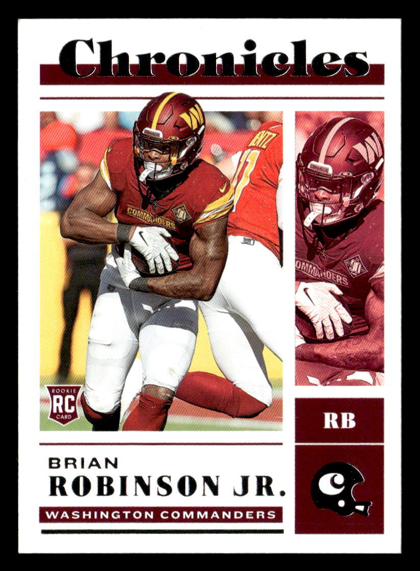 Brian Robinson Jr. 2022 Panini Chronicles Rookie Card #37 Washington