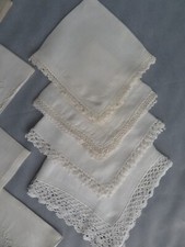 Vintage Set Assorted Lace Bridal Wedding Hankies -14