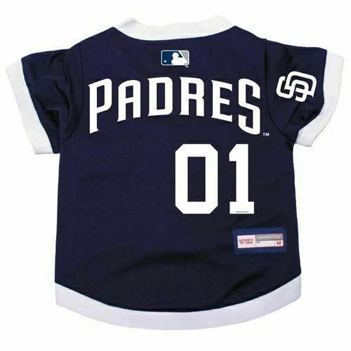 NEW SAN DIEGO PADRES DOG CAT PREMIUM JERSEY w/NAME TAG LICENSED CHOOSE SIZE