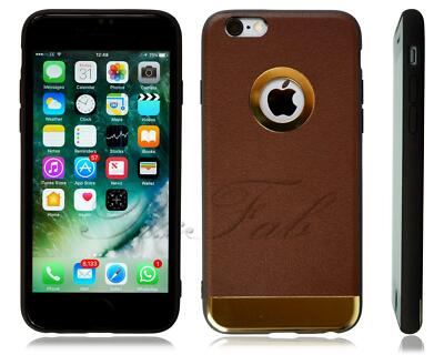 For Apple iPhone 8 Plus New Premium Hard Back PU Leather Phone 