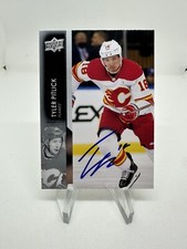 Tyler Pitlick Signed Autograph 2021-22 Upper Deck Card #529 Flames Rangers Stars