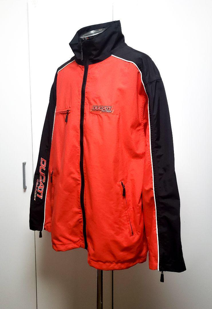 DUCATI GEARBOX Jacket L Motorcycle Nylon Red x Black Size L