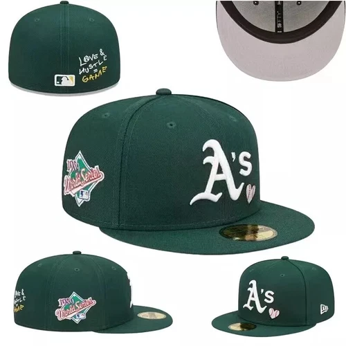 Neu Oakland Athletics Baseball Ära Mütze 59FIFTY eng anliegende Mütze -5950-16 - Bild 20 von 41