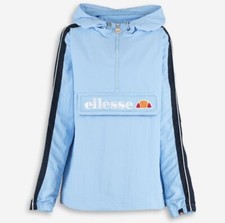 Ellesse Blue Tonvilli Overhead Jacket UK Size 12
