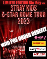 STRAY KIDS 5-STAR DOME TOUR 2023 LIVE Blu-Ray Limited Edition with JAPAN POB
