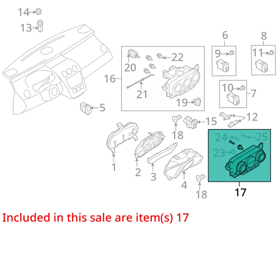 2010-2012 Mazda Cx-7 Ac Heater Climate Control K1900eh44 HIJCO - Image 3 of 4
