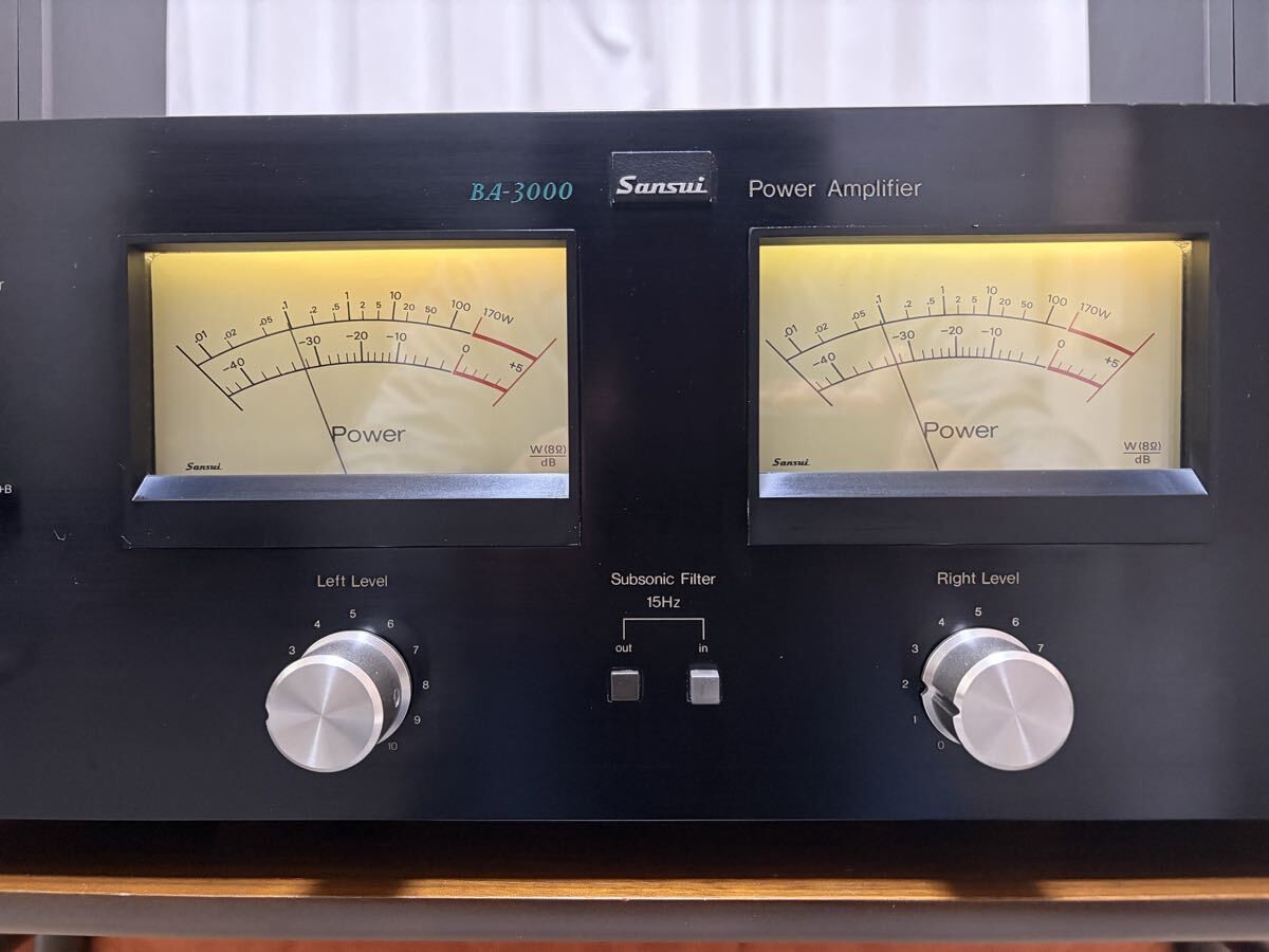 Sansui BA-3000 Main Power Amplifier Working Condition Used Japan