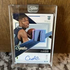 Cedric Coward 21/25 Rookie Patch Auto 2025-26 Panini Signature Series Basketball