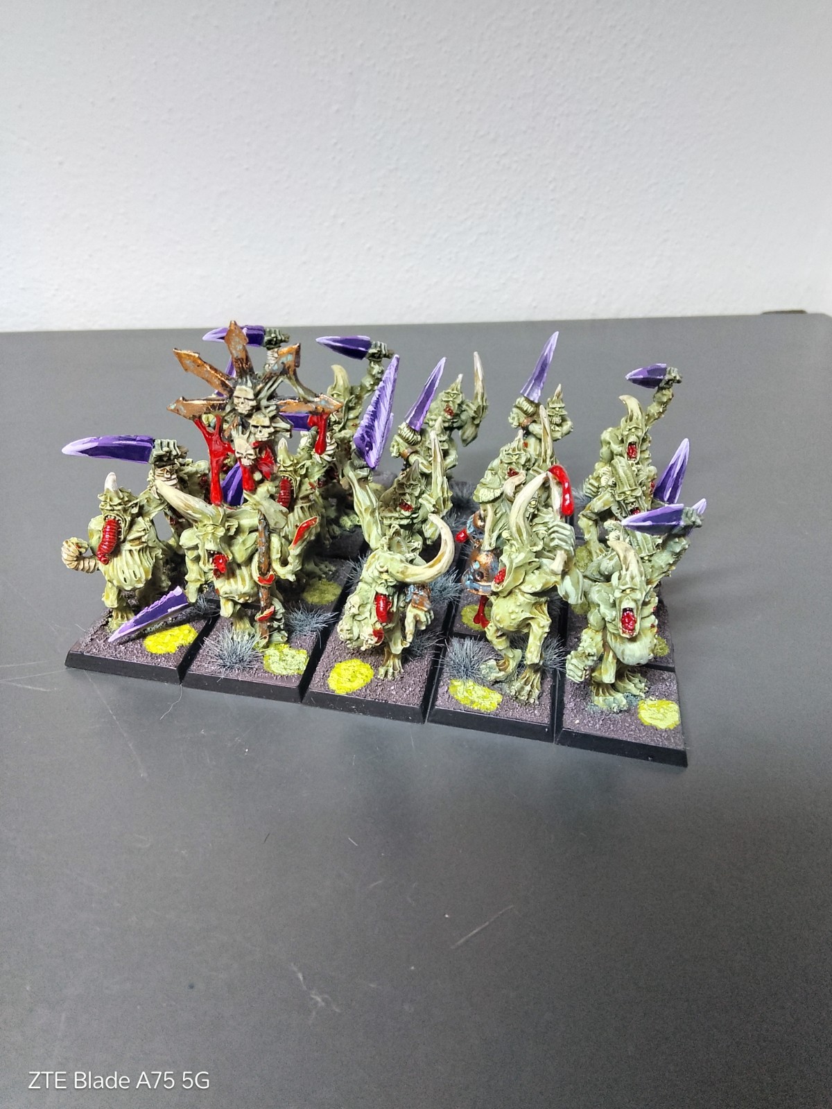 NURGLE 20x PLAGUEBEARERS METAL WARHAMMER FANTASY 40k CHAOS DAEMONS - Pro Painted