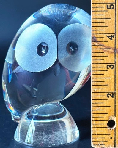 Large Steuben Glass Owl 5 inches
