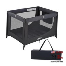 Pack and Play Portable Baby Crib Foldable Playard Leightweight Travel Black