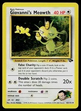 Pokemon Card Gym Challenge Giovanni's Meowth 43/132 Unlimited Uncommon on eBay