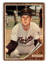 1962 Topps #164a Hal Naragon