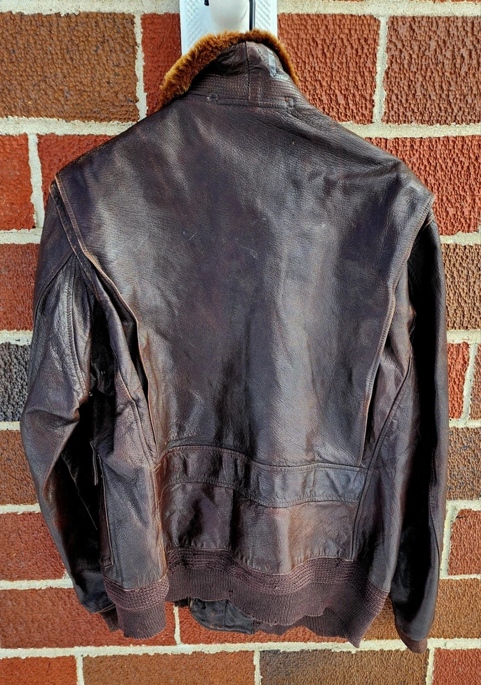 Gordon & Ferguson Co M-422A M-422 G-1 Navy USN flight jacket WW2 Sz 44 - Image 4 of 4