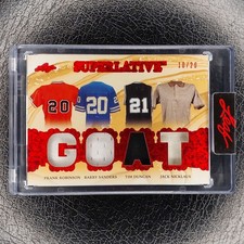 FRANK ROBINSON/BARRY SANDERS/TIM DUNCAN/JACK NICKLAUS /20 Superlative 2023 Leaf