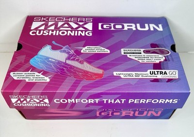 Skechers Womens Max Cushioning Shoes Size 7 EMPTY BOX ONLY Small Ding See Photos