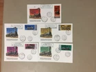 Set of five Russia old locomotives fdc