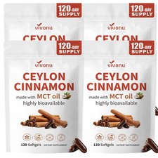 4 Pack Ceylon Cinnamon Softgels, Botanical Su...