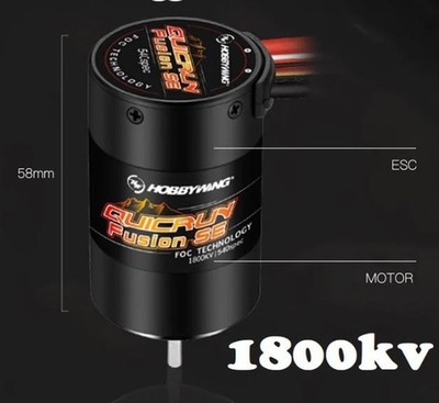 Hobbywing - QUICRUN FUSION SE BL Crawler 1800kv Motor + Regulator