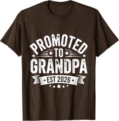 Promoted to Grandpa Grandparents Baby Design Fun Unisex T-Shirt