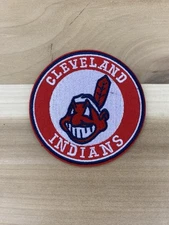 Cleveland Indians Embroidered Patch Iron-On MLB Logo 3x3 - Free Shipping