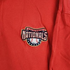 Washington Nationals Polo Shirt Mens 2XL Red MLB Baseball Dynasty Short Sleeve